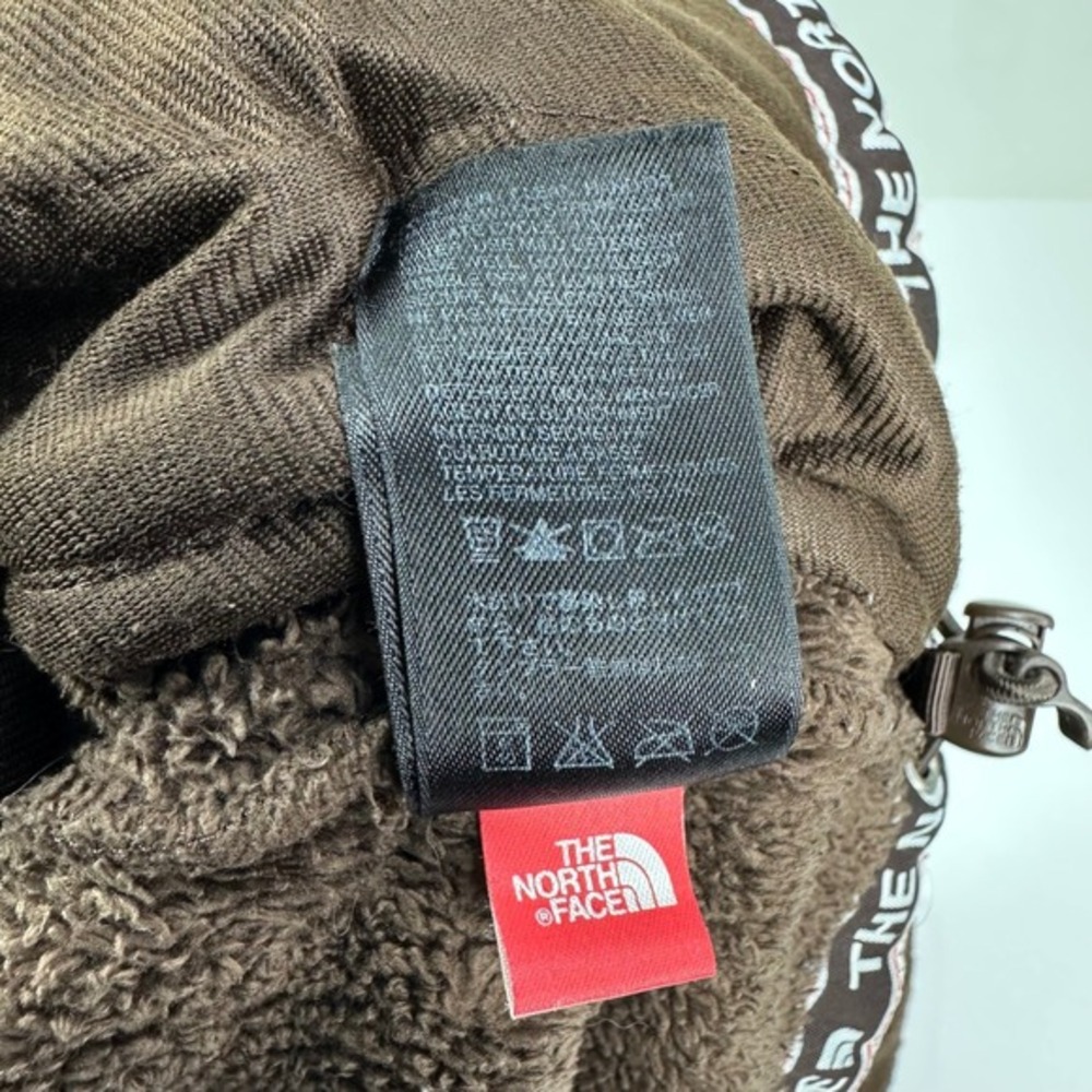 The North Face Brown Oso Fuzzy Fleece Athletic Hooded Jacket Womens Size Small - Picture 12 of 16